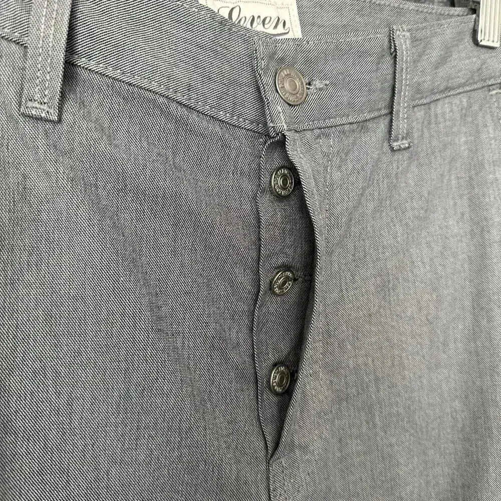 7 For All Mankind Shorts Mens 30 Grey Cargo Classic Fit Casual Preppy Summer - Picture 6 of 14